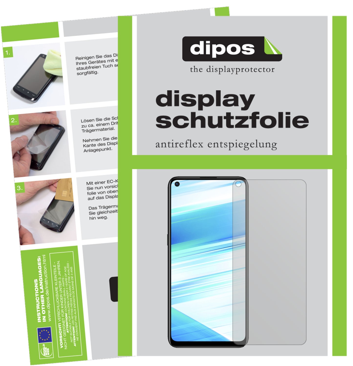Matte Displayschutzfolie von dipos passend für Samsung Galaxy M40, präziser Zuschnitt und blasenfrei montiert