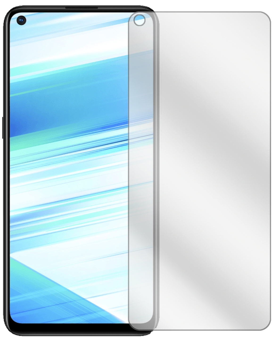 SamsungGalaxy M40 mit aufgebrachter dipos Displayschutzfolie, glasklare Darstellung ohne Einschränkungen
