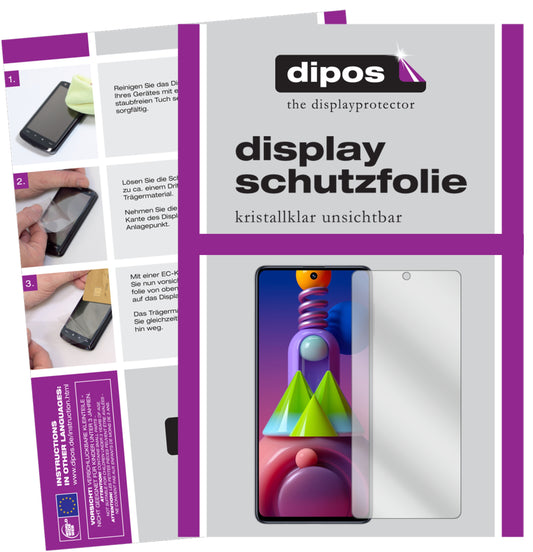 1x Schutzfolie klar für Samsung Galaxy M51 Display-Schutzfolie