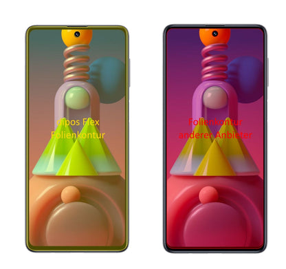3x 3D Full Cover Schutzfolie für Samsung Galaxy M51