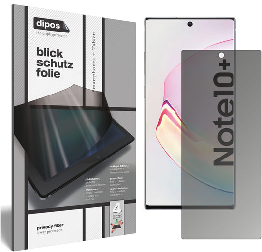 Blickschutzfolie für Samsung Galaxy Note 10 Plus 5G matt Schutzfolie Privacy