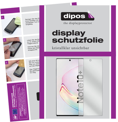4x Schutzfolie klar für Samsung Galaxy Note 10 Plus 5G Display-Schutzfolie