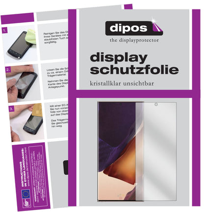 2x Schutzfolie klar für Samsung Galaxy Note 20 Ultra 5G Display-Schutzfolie