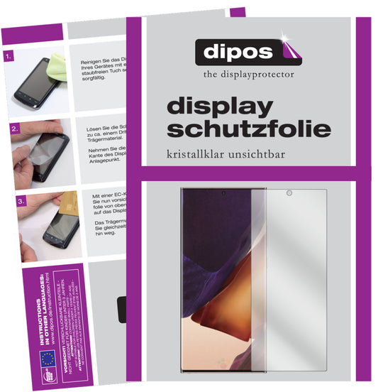5x Schutzfolie klar für Samsung Galaxy Note 20 Ultra 5G Display-Schutzfolie