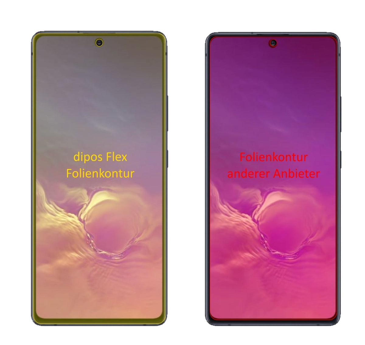3x 3D Full Cover Schutzfolie für Samsung Galaxy S10 Lite