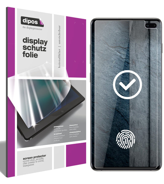 1x Schutzfolie klar für Samsung Galaxy S10 Plus Display-Schutzfolie