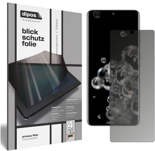 Blickschutzfolie für Samsung Galaxy S20 Ultra 5G matt Schutzfolie Privacy