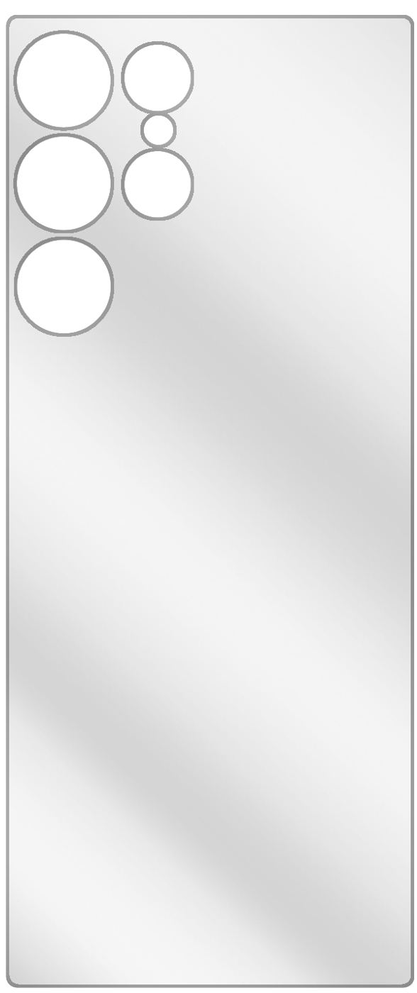6x Schutzfolie klar für Samsung Galaxy S22 Ultra Rückseite Display-Schutzfolie