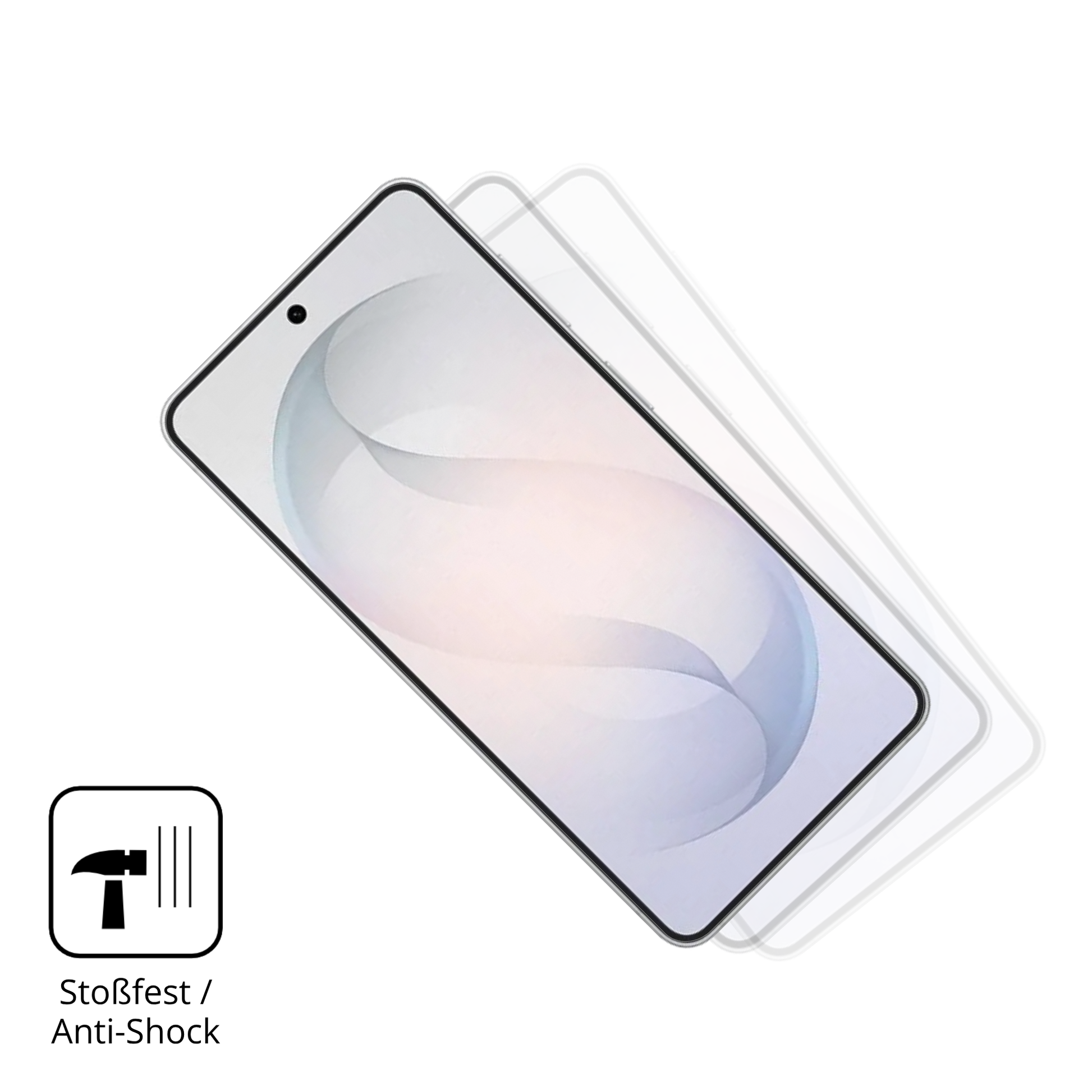 Schutz gegen Kratzer auf dem Samsung Galaxy S26 Plus Glas durch Schlüssel, Stöße gegen die Tischkante oder Stürze