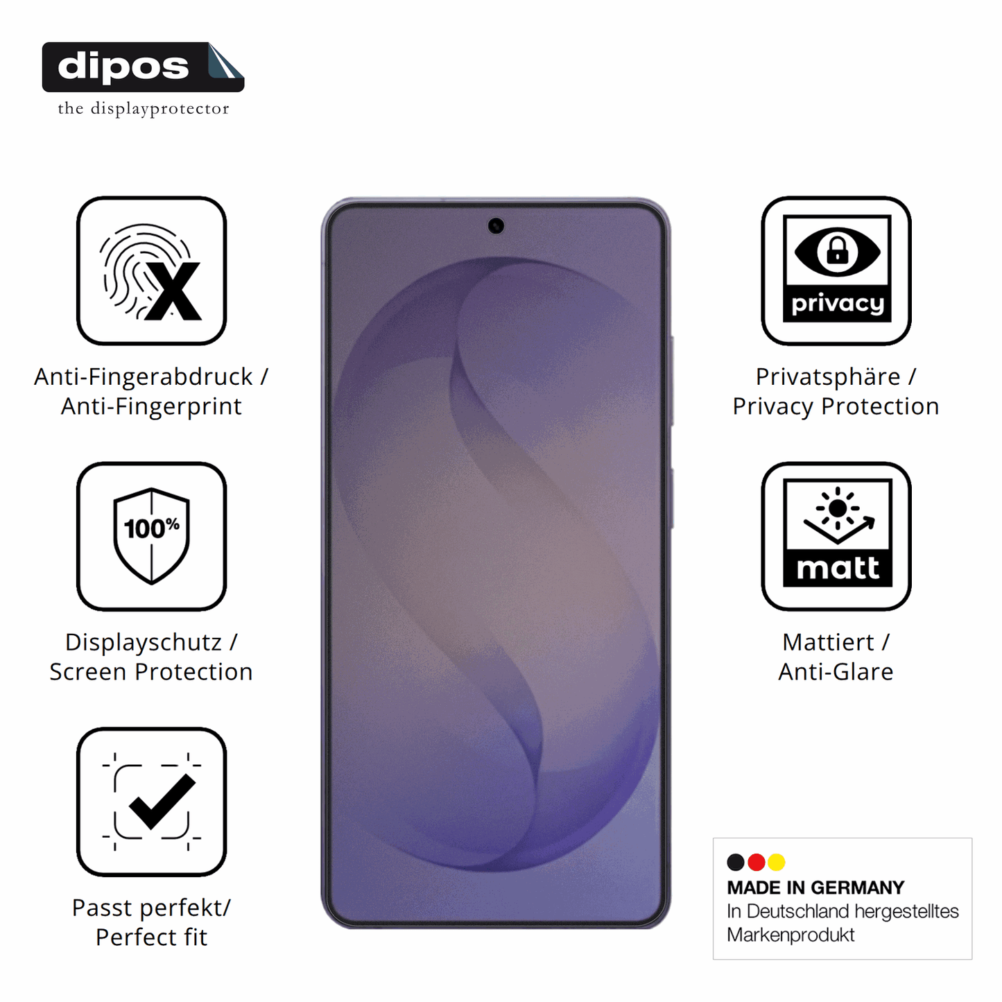 Privatsphäre-Schutz durch Sichtschutz-Folie passend zugeschnitten für Samsung Galaxy S26 Ultra