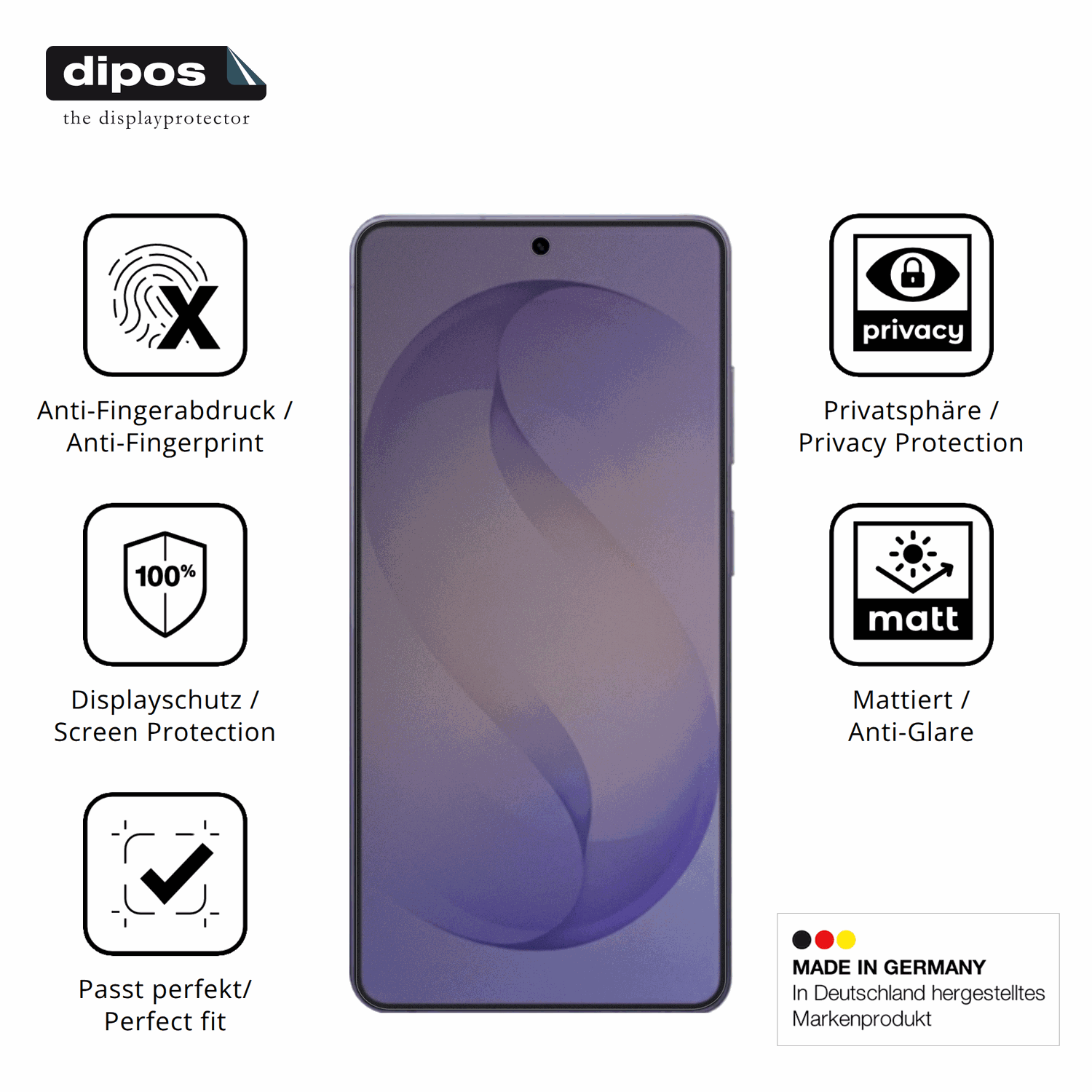 Privatsphäre-Schutz durch Sichtschutz-Folie passend zugeschnitten für Samsung Galaxy S26 Ultra