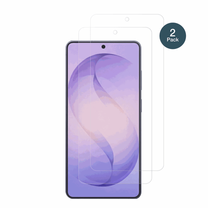 SamsungGalaxy S26 Ultra mit aufgebrachter dipos Panzerfolie, die lästige Fingerabdrücke minimiert