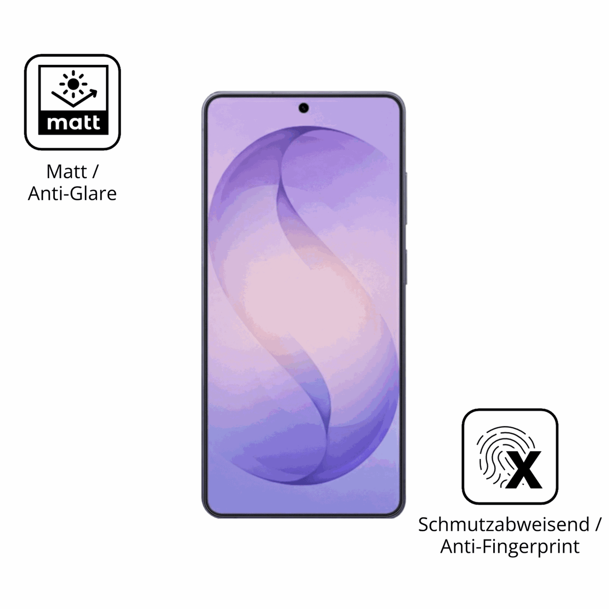 9H Hartbeschichtete, flexible Folie passend zugeschnitten für Samsung Galaxy S26 Ultra