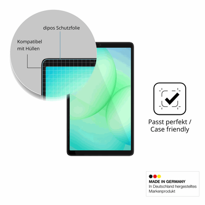 Schutzfolie mit optimaler Passform, zur Verwendung mit Hüllen geeignet