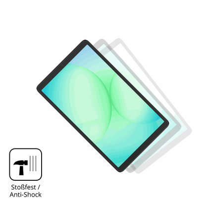 Schutz gegen Kratzer auf dem samsunggalaxy tab a11 8.7 zoll Glas durch Schlüssel, Stöße gegen die Tischkante oder Stürze