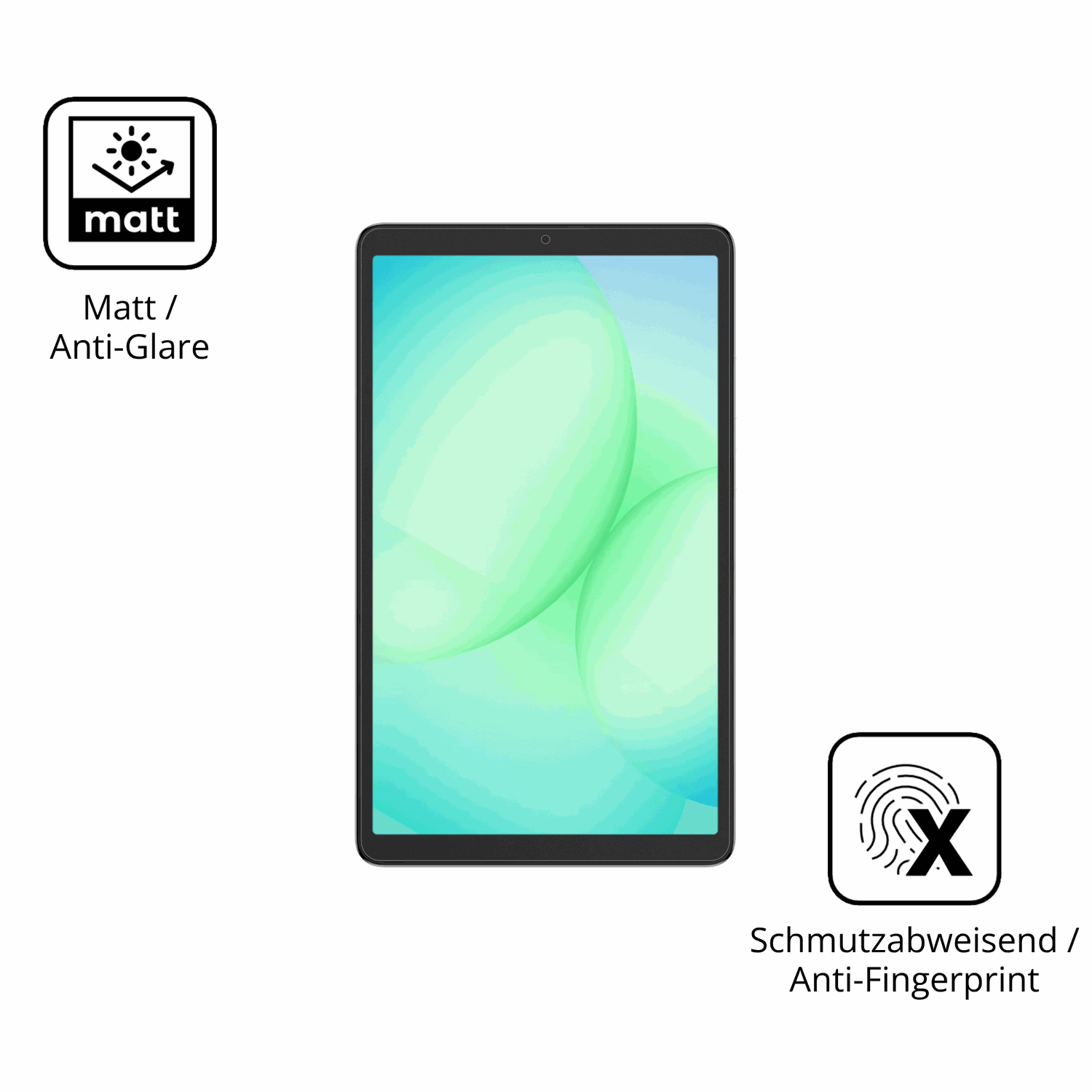 9H Hartbeschichtete, flexible Folie passend zugeschnitten für samsunggalaxy tab a11 8.7 zoll