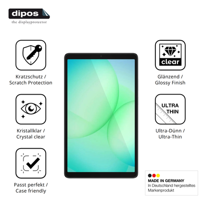 2x Schutzfolie klar für Samsung Galaxy Tab A11 Plus Display-Schutzfolie