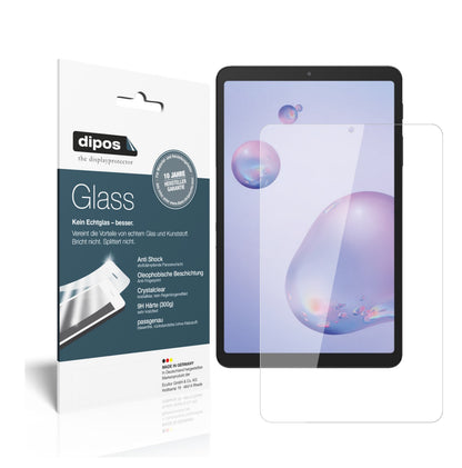 Klare Displayschutzfolie von dipos passend für Samsung Galaxy Tab A 8.4 (2020), 9H kratzfest und blasenfrei montiert