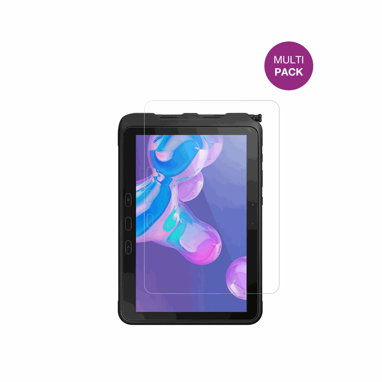 SamsungGalaxy Tab Active 5 Pro mit aufgebrachter dipos Displayschutzfolie, glasklare Darstellung ohne Einschränkungen