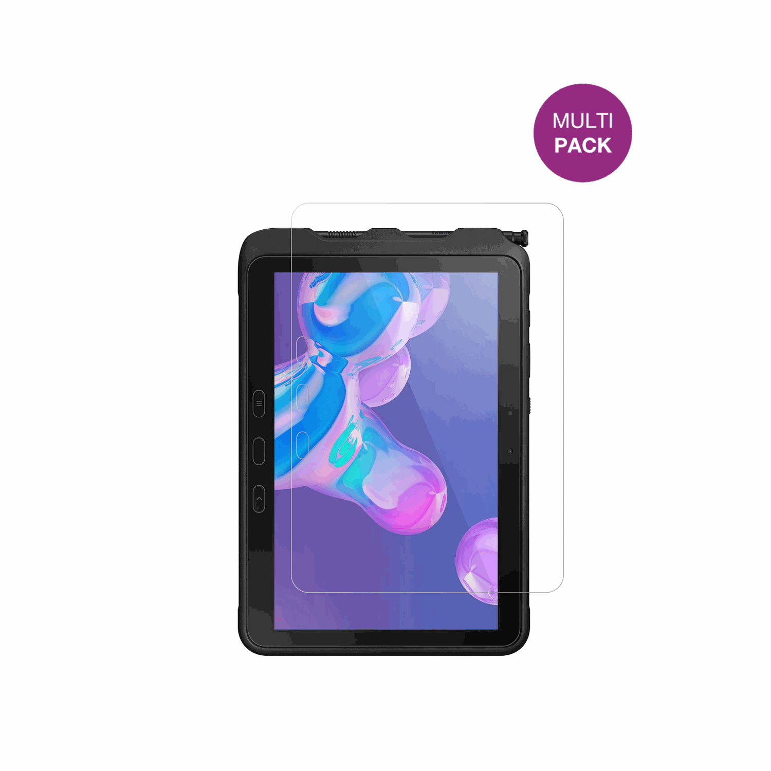 SamsungGalaxy Tab Active 5 Pro mit aufgebrachter dipos Displayschutzfolie, glasklare Darstellung ohne Einschränkungen