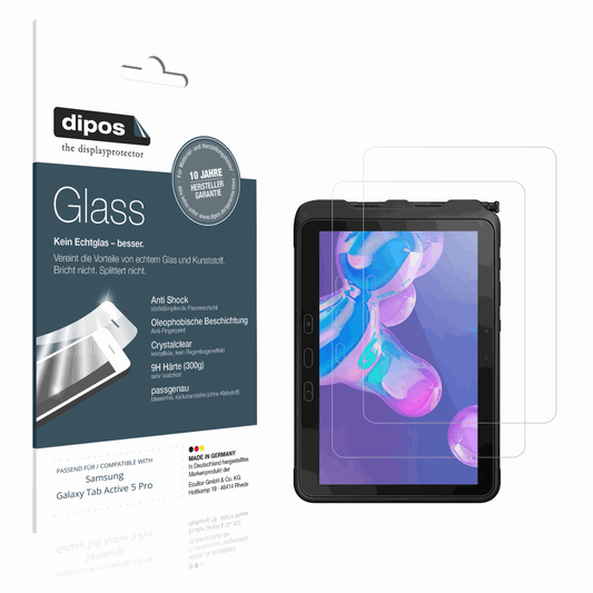 2x 9H Schutzfolie für Samsung Galaxy Tab Active5 Pro 5G Panzerfolie