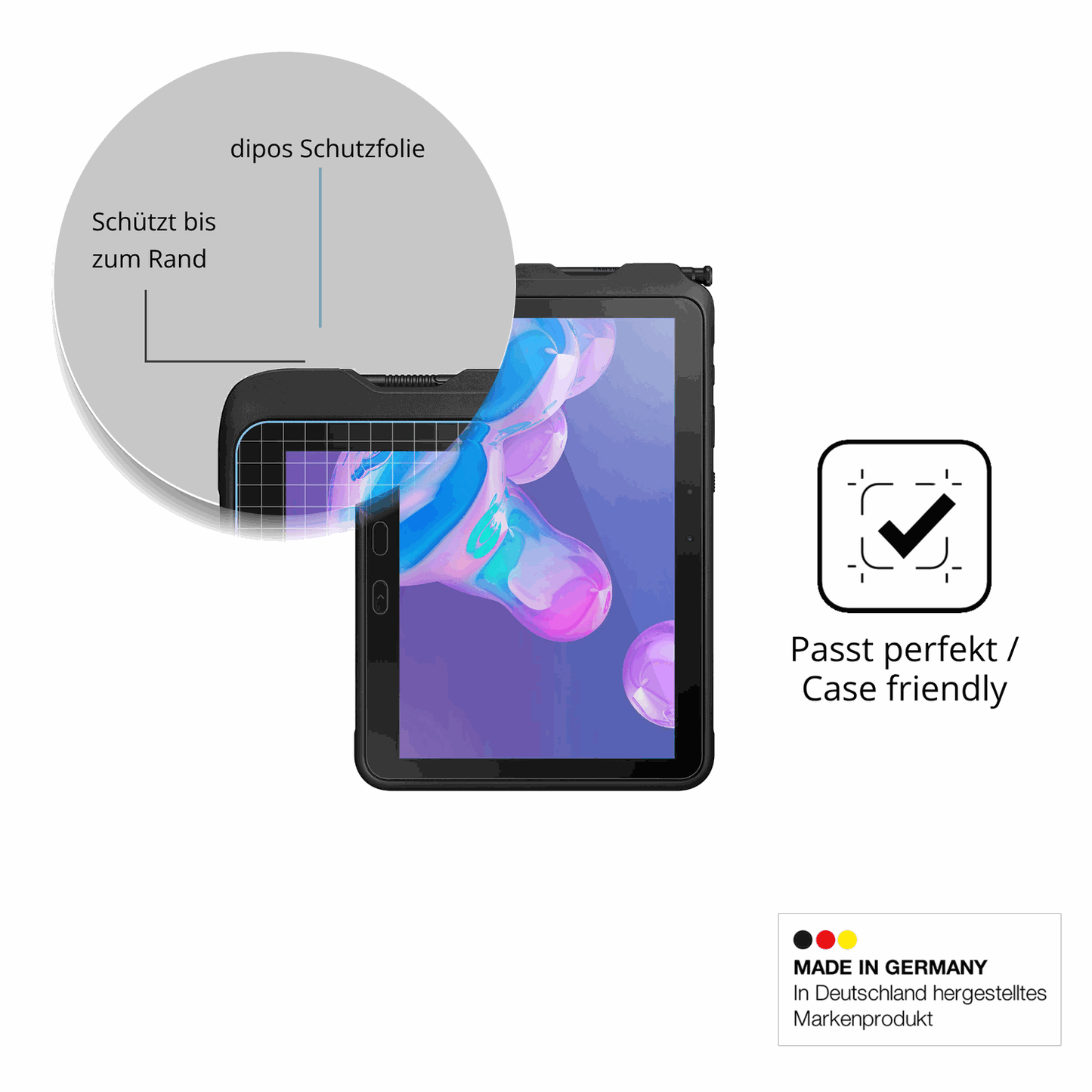 2x 9H Schutzfolie für Samsung Galaxy Tab Active5 Pro 5G Panzerfolie