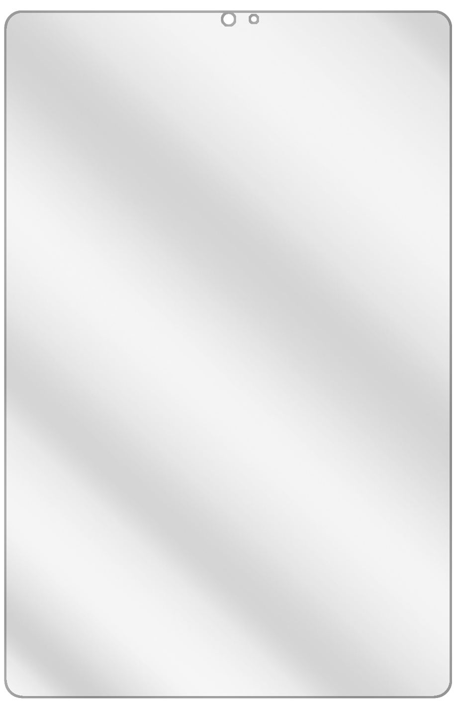 dipos Displayschutz für Samsung Galaxy Tab S6, transparente Oberfläche, geringe Dicke und perfekte Passform
