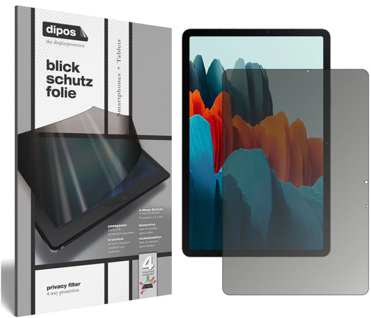 Blickschutzfolie für Samsung Galaxy Tab S7 Plus Wi-Fi matt Schutzfolie Privacy