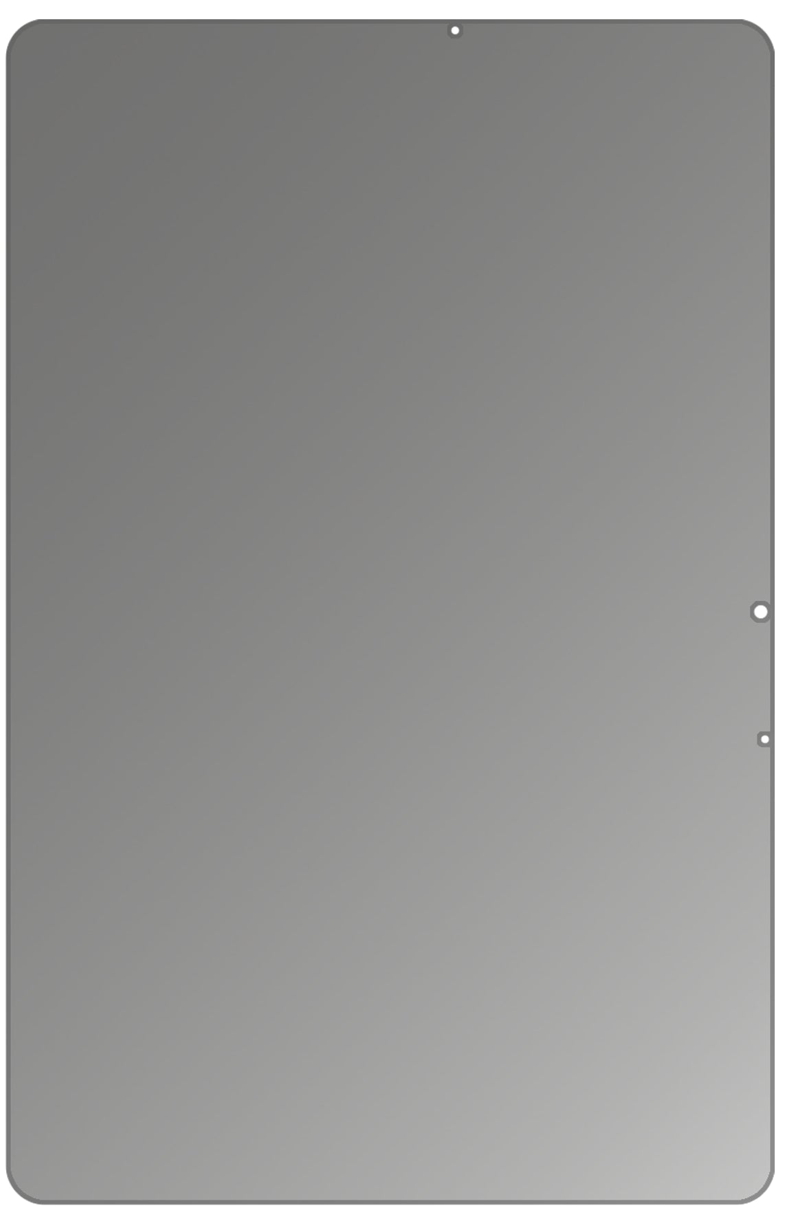 dipos Displayschutz für Samsung Galaxy Tab S7 Plus Wi-Fi, mattierte Oberfläche, Blickschutzfilter und perfekter Passform