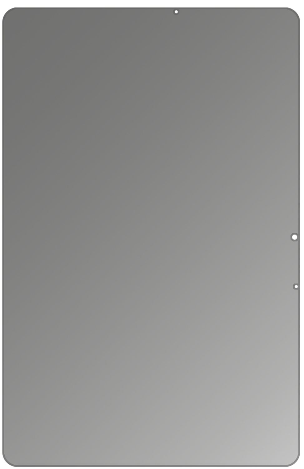 Blickschutzfolie für Samsung Galaxy Tab S7 Plus Wi-Fi matt Schutzfolie Privacy