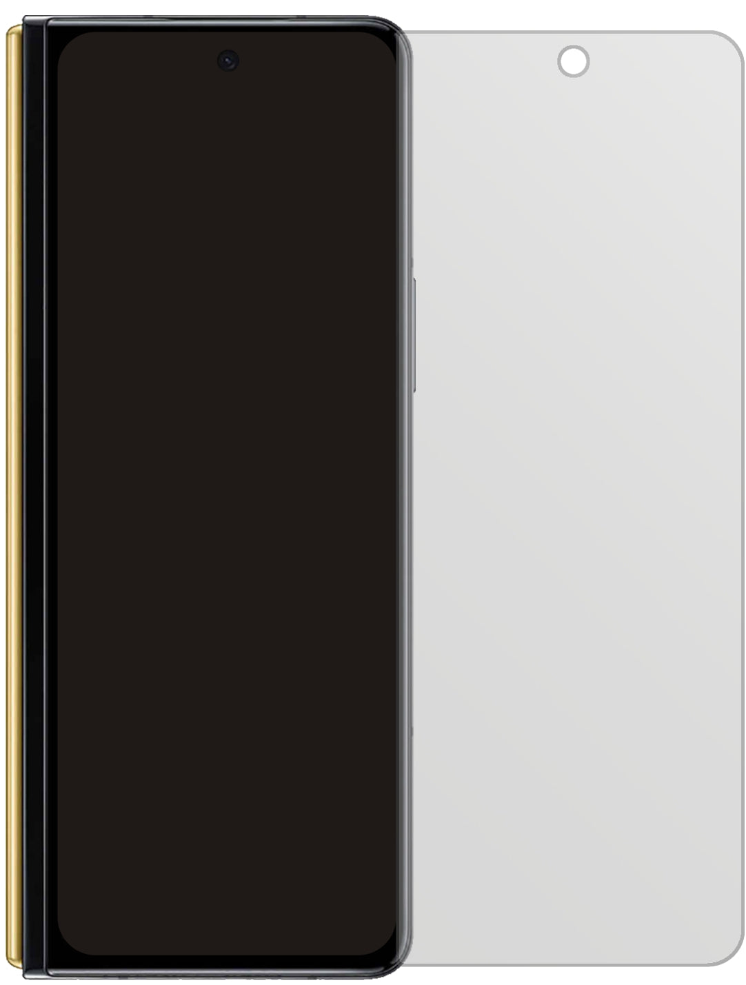 SamsungGalaxy W22 mit aufgebrachter dipos Displayschutzfolie, die lästige Fingerabdrücke minimiert