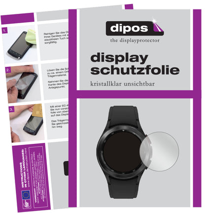 5x Schutzfolie klar für Samsung Galaxy Watch 4 (44 mm) Display-Schutzfolie