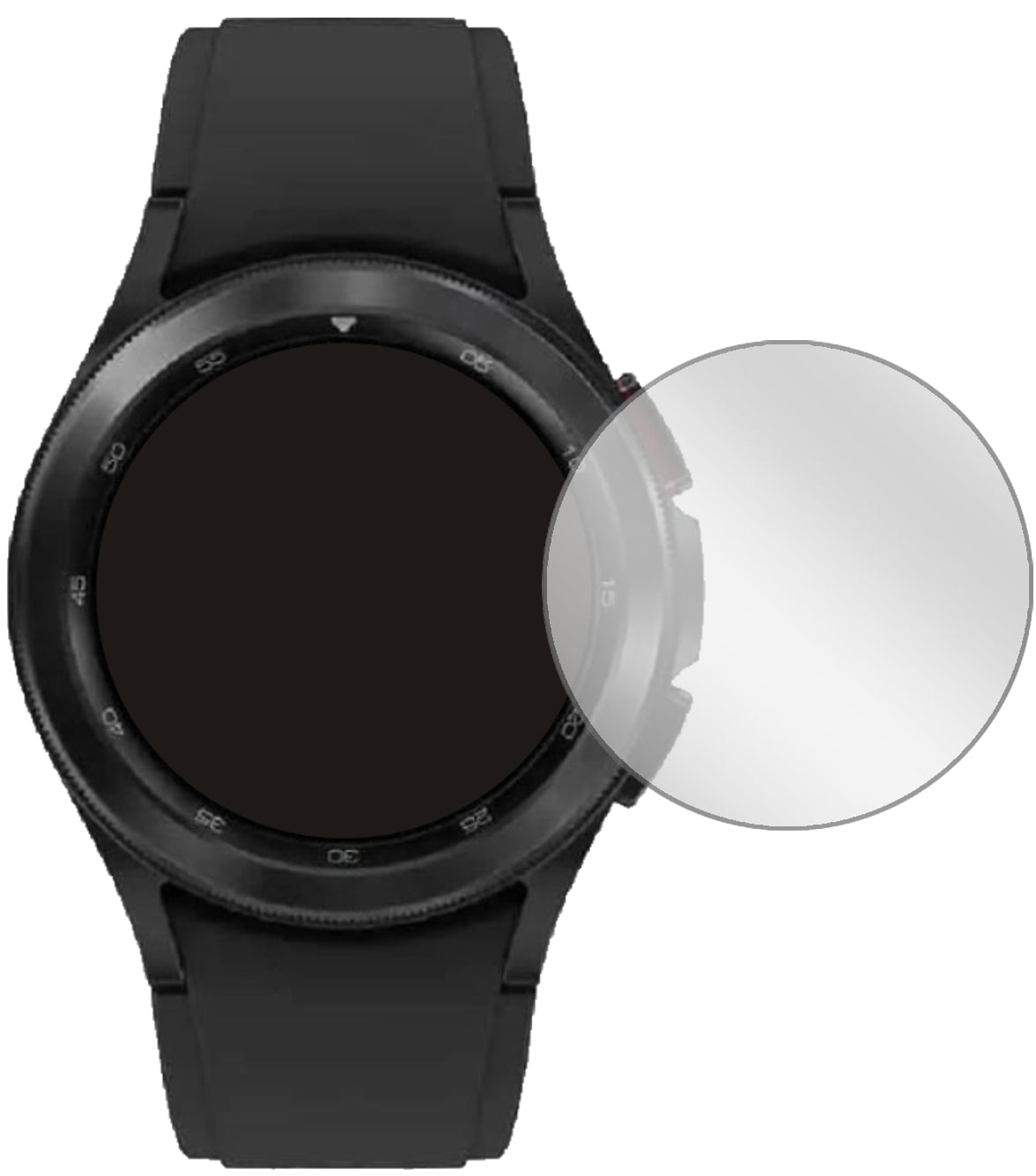 5x Schutzfolie klar für Samsung Galaxy Watch 4 (44 mm) Display-Schutzfolie