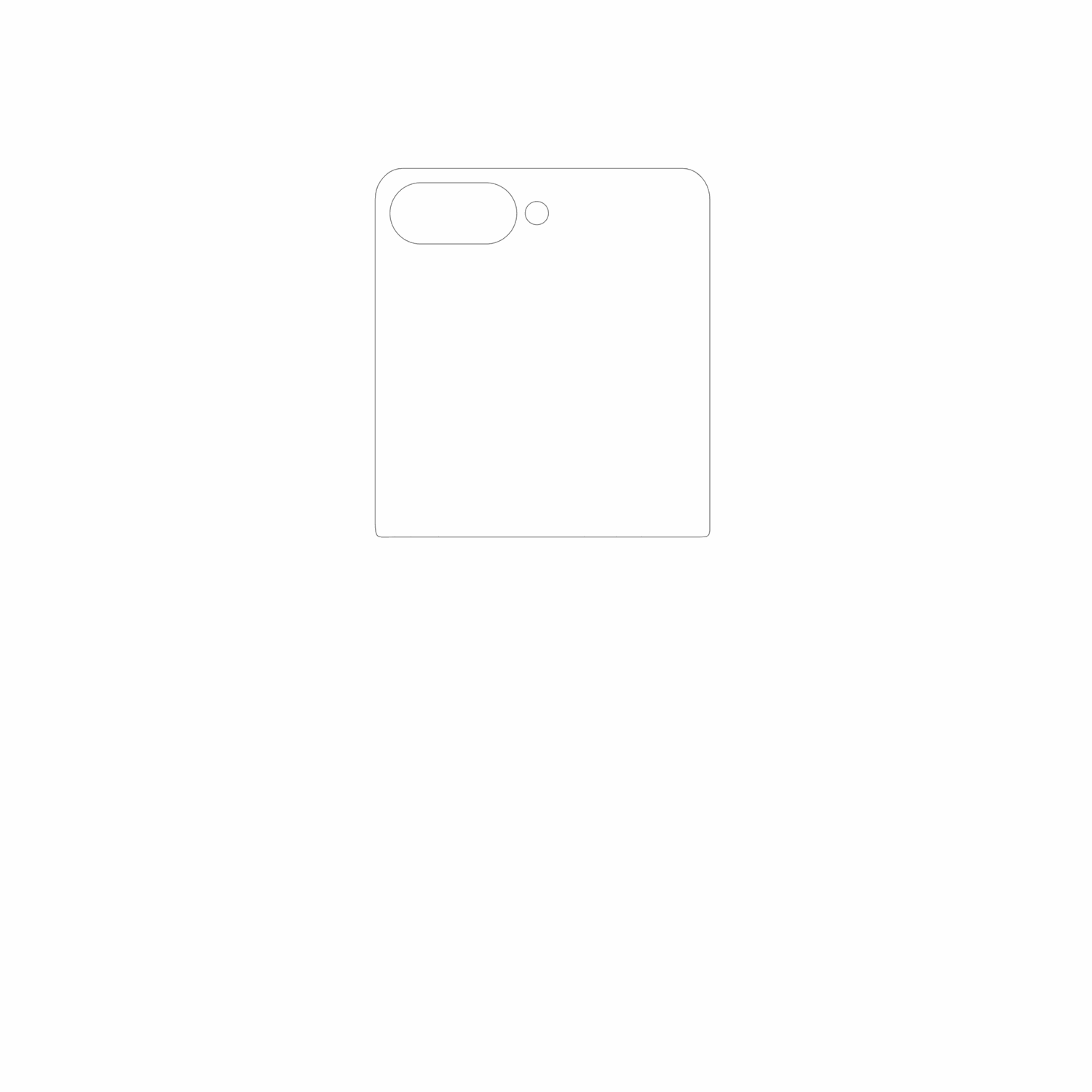 dipos Displayschutz für Samsung GalaxyZ Flip 7, mattierte Oberfläche, geringe Dicke und perfekte Passform