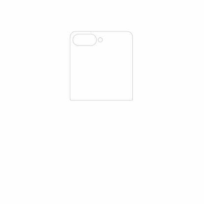 dipos Displayschutz für Samsung GalaxyZ Flip 7, mattierte Oberfläche, geringe Dicke und perfekte Passform