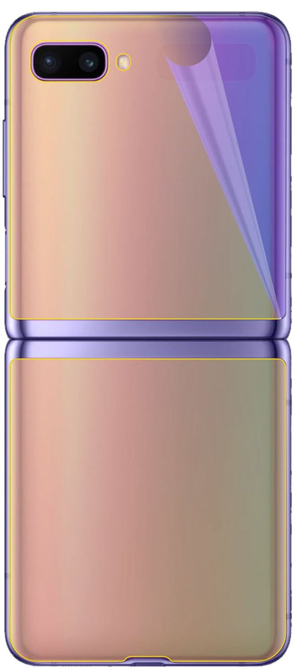 2x 3D Full Cover Schutzfolie für Samsung Galaxy Z Flip Rückseite