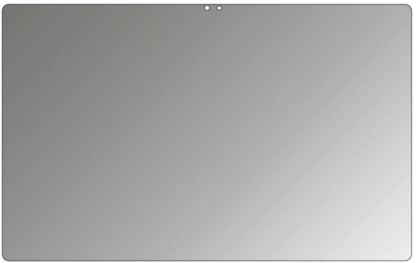 SamsungGalaxy Tab A7 10.4 Zoll (2020) mit aufgebrachtem dipos Displayschutz, der seitliche Einblicke blockiert