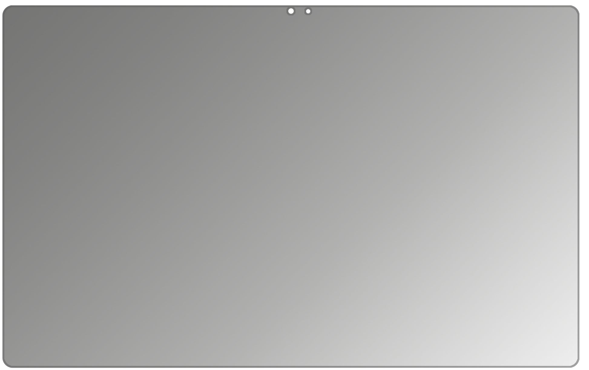 SamsungGalaxy Tab A7 10.4 Zoll (2020) mit aufgebrachtem dipos Displayschutz, der seitliche Einblicke blockiert