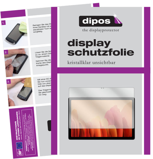 2x Schutzfolie klar für Samsung Tab A7 LTE Display-Schutzfolie