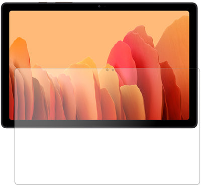 SamsungGalaxy Tab A7 10.4 Zoll (2020) mit aufgebrachter dipos Panzerfolie, die lästige Fingerabdrücke minimiert