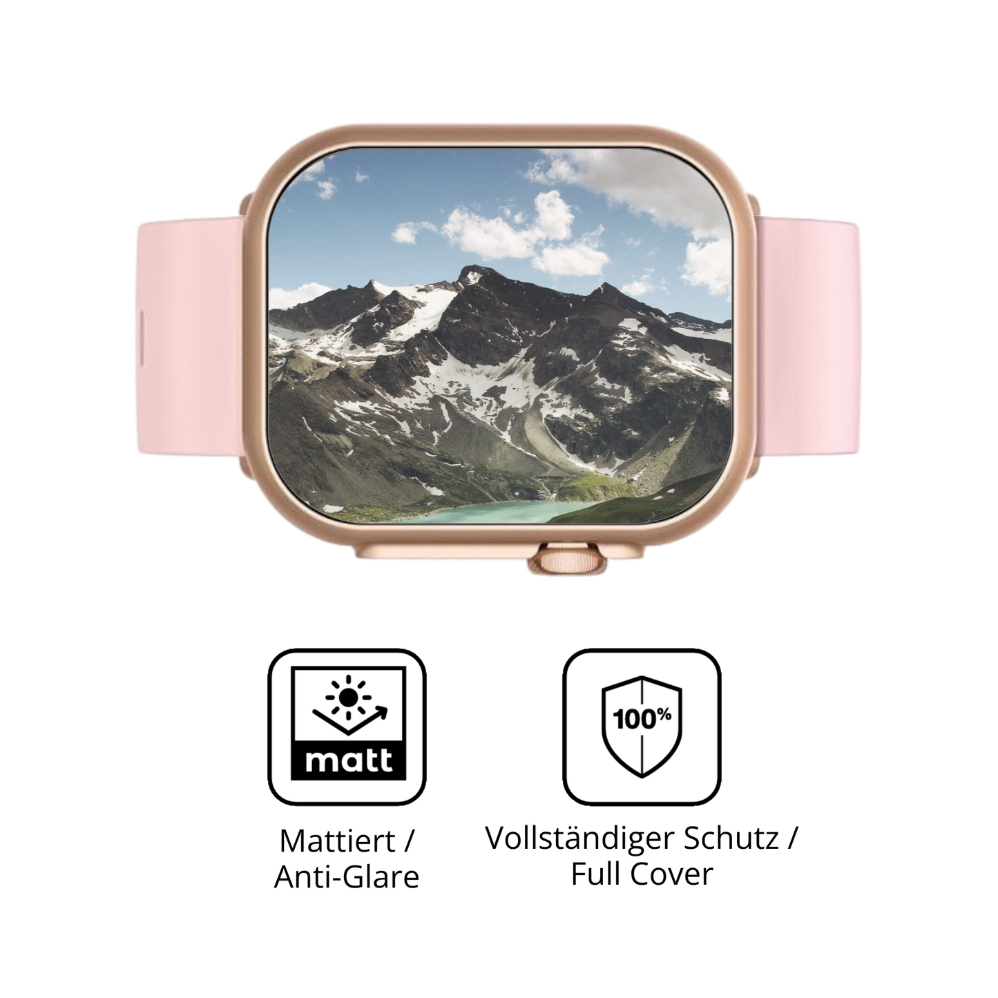 Flexible TPU-Folie passend zugeschnitten für Sanorum G62 1.85 Zoll, vollständige Abdeckung