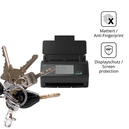 dipos Displayschutz für ScanSnap iX2500, mattierte Oberfläche, Blickschutzfilter und perfekter Passform