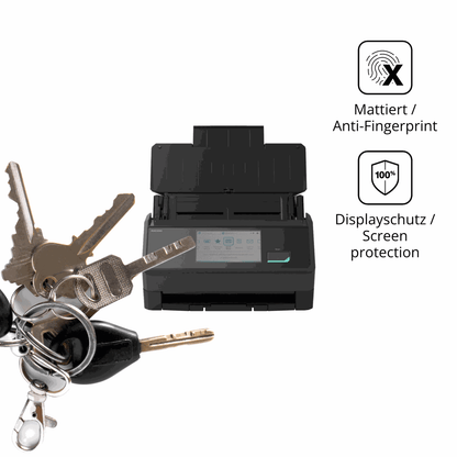 dipos Displayschutz für ScanSnap iX2500, mattierte Oberfläche, Blickschutzfilter und perfekter Passform