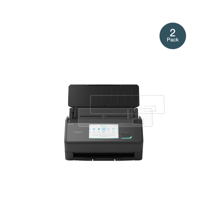 ScanSnapiX2500 mit aufgebrachter dipos Panzerfolie, die lästige Fingerabdrücke minimiert