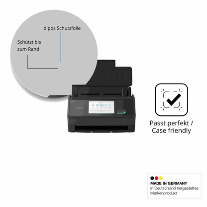 Schutzglasfolie mit optimaler Passform, zur Verwendung mit Hüllen geeignet