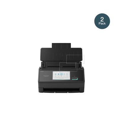 ScanSnapiX2500 mit aufgebrachter dipos Flex Schutzfolie, glasklare Darstellung ohne Einschränkungen