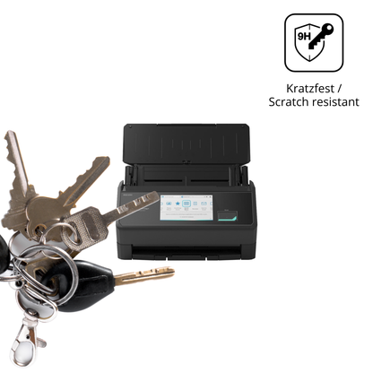 dipos Displayschutz für ScanSnap iX2500, transparente Oberfläche, perfekte Passform auch für die Rundungen