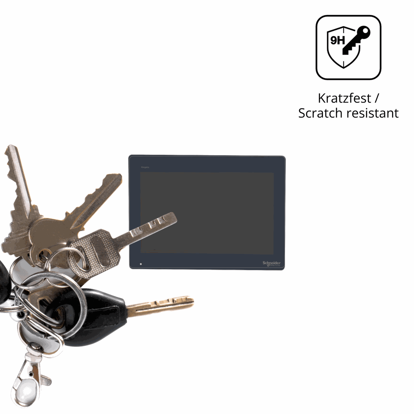 dipos Displayschutz für schneider electrichmidt651, transparente Oberfläche, perfekte Passform auch für die Rundungen