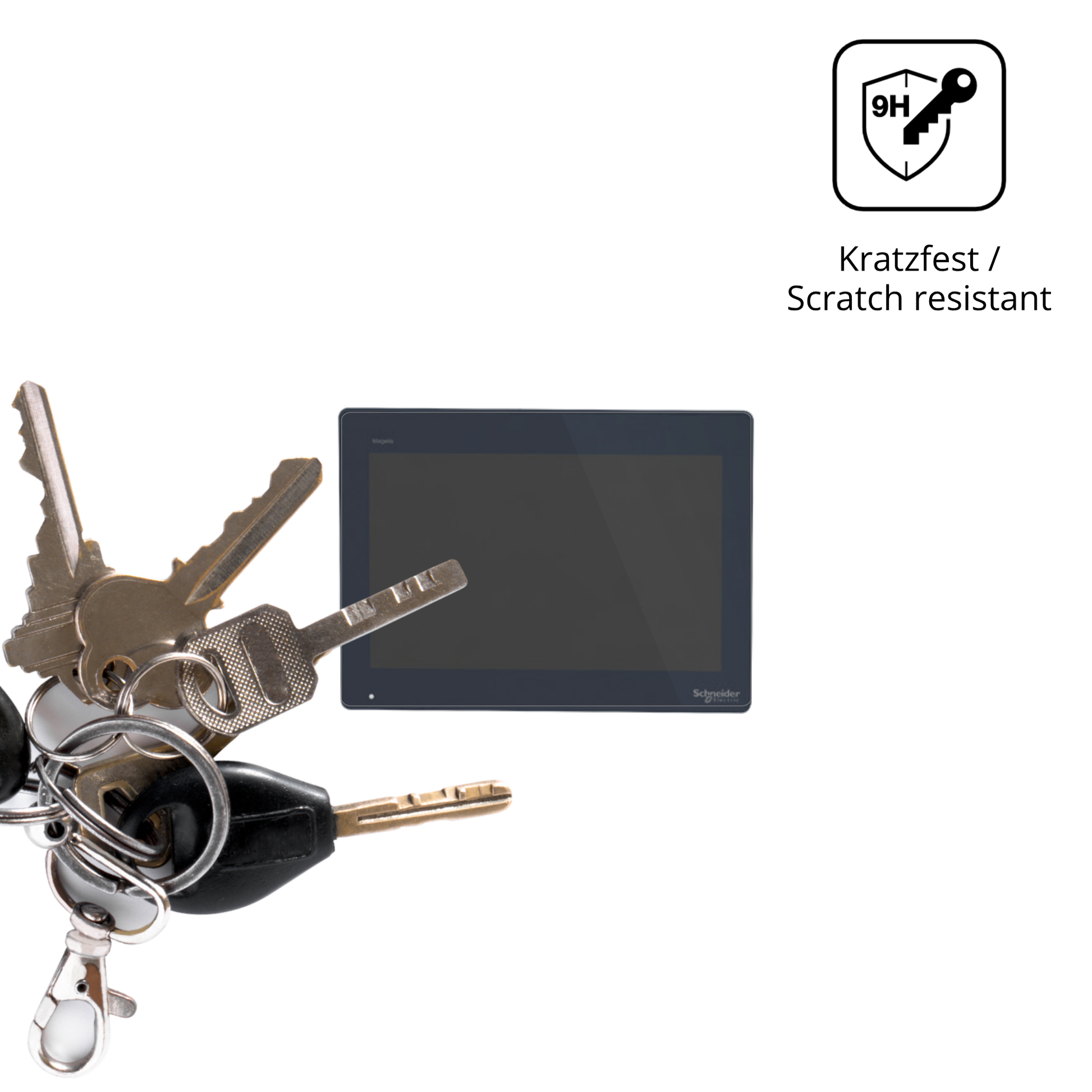 dipos Displayschutz für schneider electrichmidt651, transparente Oberfläche, perfekte Passform auch für die Rundungen