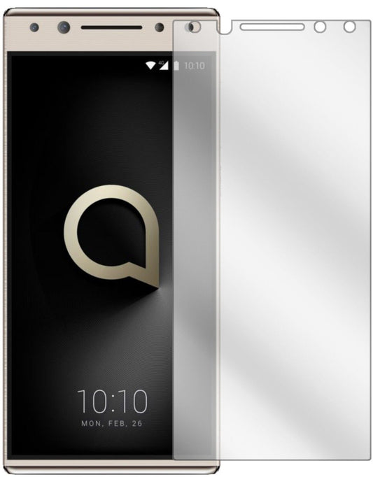 Klare Displayschutzfolie von dipos passend für Alcatel 5, präziser Zuschnitt und blasenfrei montiert